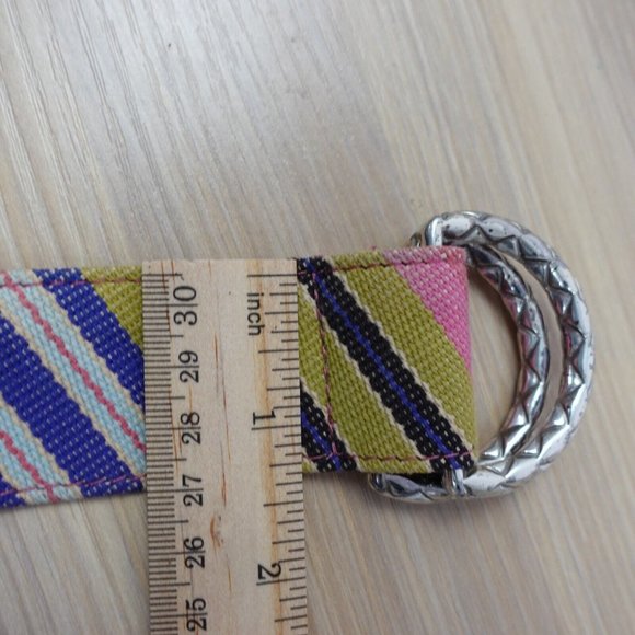 Talbots Multicolor Striped Belt - Picture 6 of 8